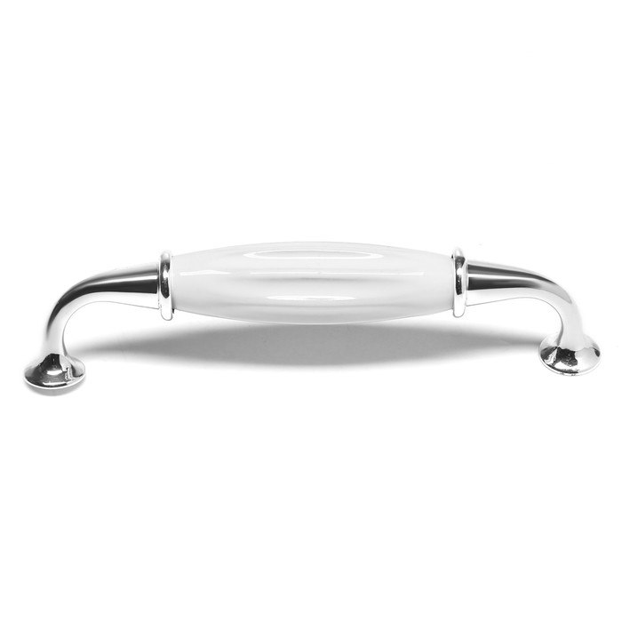 Ручка скоба STYLISH CAPPIO Ceramics 003,керамическая 96 мм, хром Ручка скоба STYLISH CAPPIO Ceramics 003,керамическая 96 мм, хром