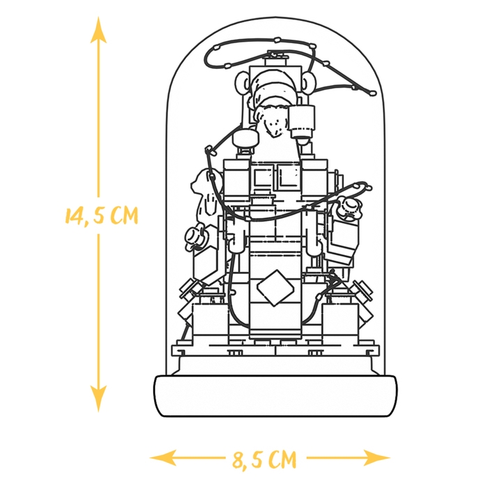 Конструктор блочный ночник «Дед Мороз», 156 деталей, с гирляндой Конструктор блочный ночник «Дед Мороз», 156 деталей, с гирляндой