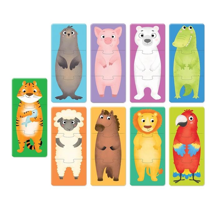 Пазлы 3 в 1 «Собирай и меняй: Животные», 9 пазлов, 27 деталей Пазлы 3 в 1 «Собирай и меняй: Животные», 9 пазлов, 27 деталей