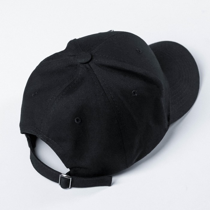 Кепка женская с кольцами, цвет чёрный, р-р 56