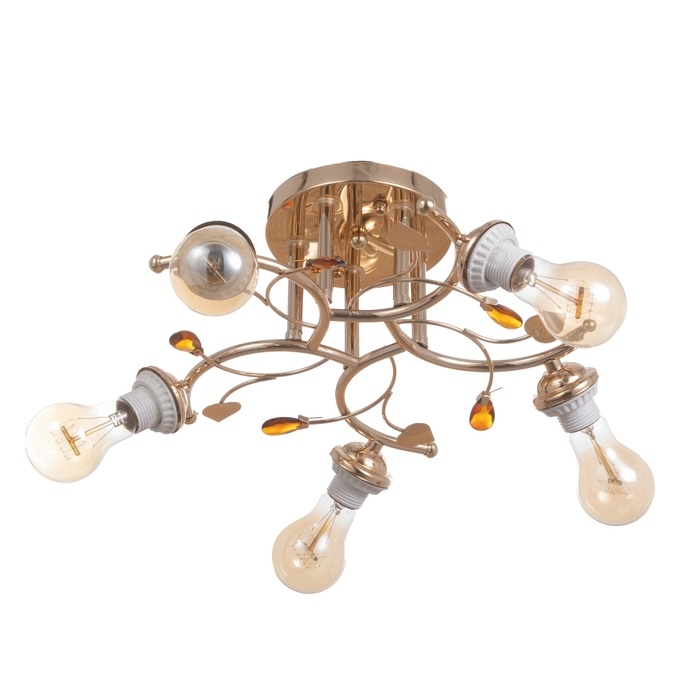 Люстра Люстра "Грета" бп 5х40Вт Е27 Золото МОДЕЛЬ: 2600553