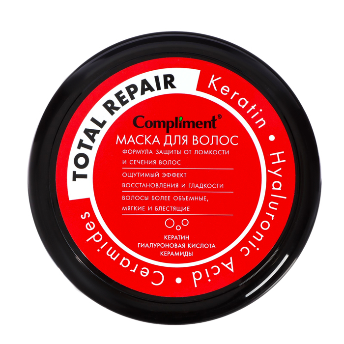 Маска для волос Compliment Total Repair  Маска для волос Compliment Total Repair "Полное восстановление" для ломких и сухих волос, 500 мл
