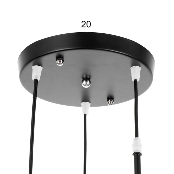 Светильник "Лорс" 3хЕ27 40Вт черный 30х30х18-118 см