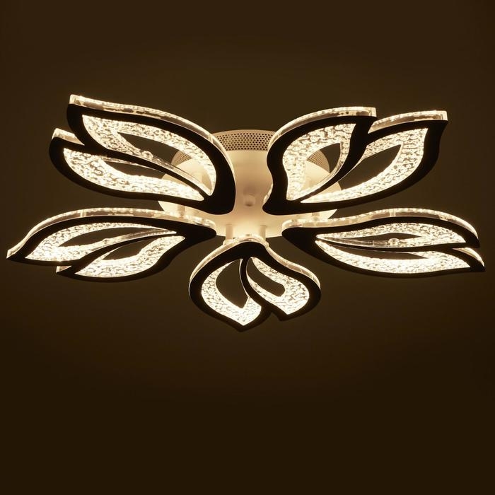 Люстра с ПДУ 71107/5WT LED 130Вт 3000-6000К диммер белый 64х64х10 см BayerLux