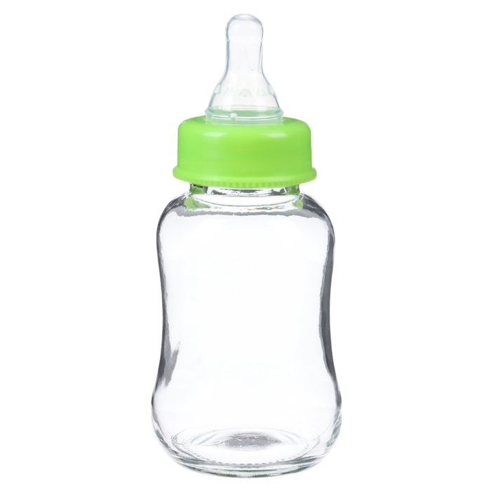 Бутылочка для кормления, классическое горло, стекло, быстрый поток, от 6 мес., 150 мл., цвет МИКС Бутылочка для кормления, классическое горло, стекло, быстрый поток, от 6 мес., 150 мл., цвет МИКС