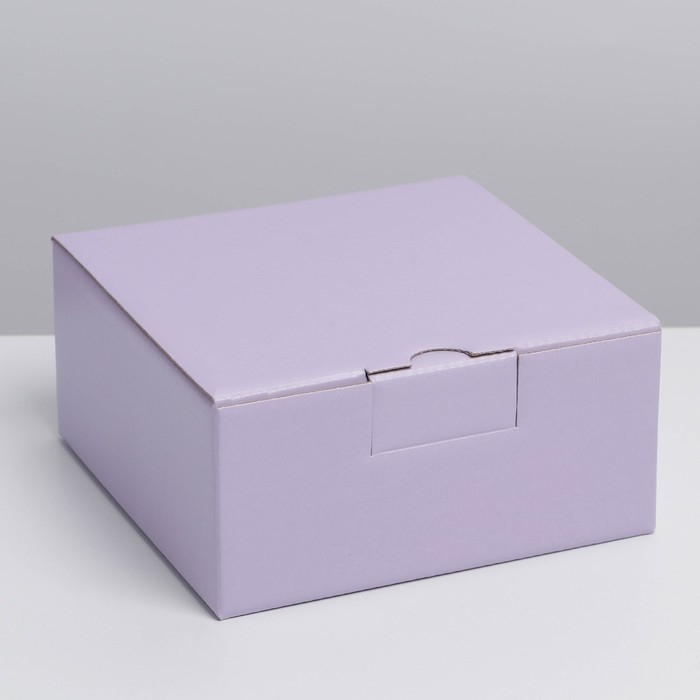 Коробка подарочная складная, упаковка, «Лавандовая», 15 х 15 х 7 см Коробка подарочная складная, упаковка, «Лавандовая», 15 х 15 х 7 см