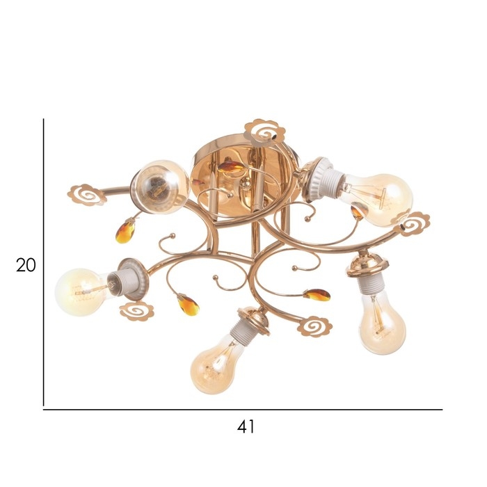 Люстра Люстра "Аннис" БП 5х40Вт Е27 Золото МОДЕЛЬ: 2612360