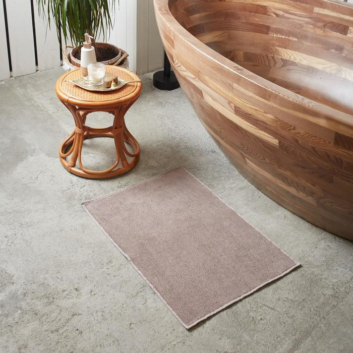 Коврик махровый Этель Organic Stone 50х70 см, 100% хл, 550гр/м2 Коврик махровый Этель Organic Stone 50х70 см, 100% хл, 550гр/м2