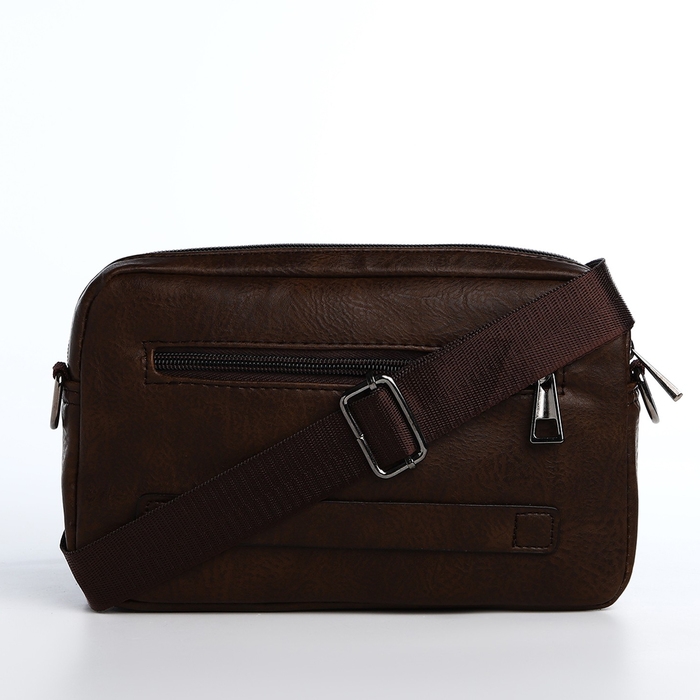 Сумка мужская через плечо, искусственная кожа, цвет коричневый Сумка мужская через плечо, искусственная кожа, цвет коричневый