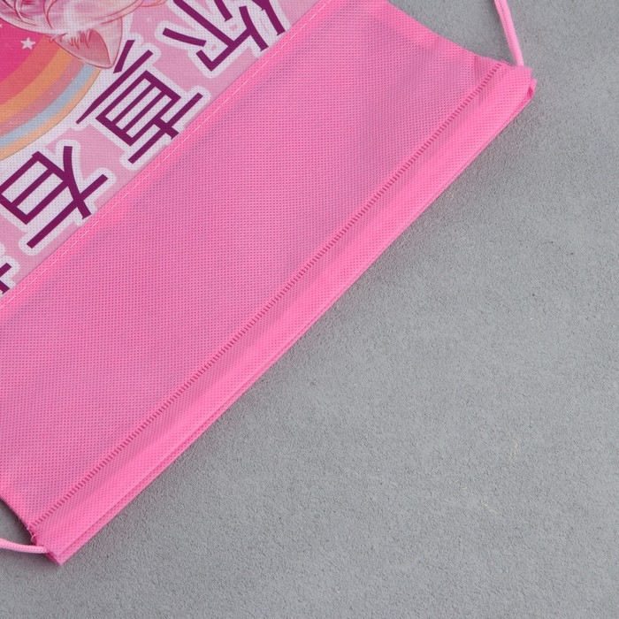 Мешок для обуви «Розовые мечты» аниме, полиэстер, размер 30 х 40 см Мешок для обуви «Розовые мечты» аниме, полиэстер, размер 30 х 40 см