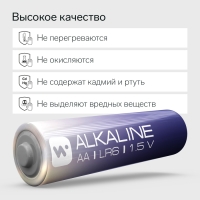 Батарейка алкалиновая Windigo, AA, LR6, блистер, 2 шт