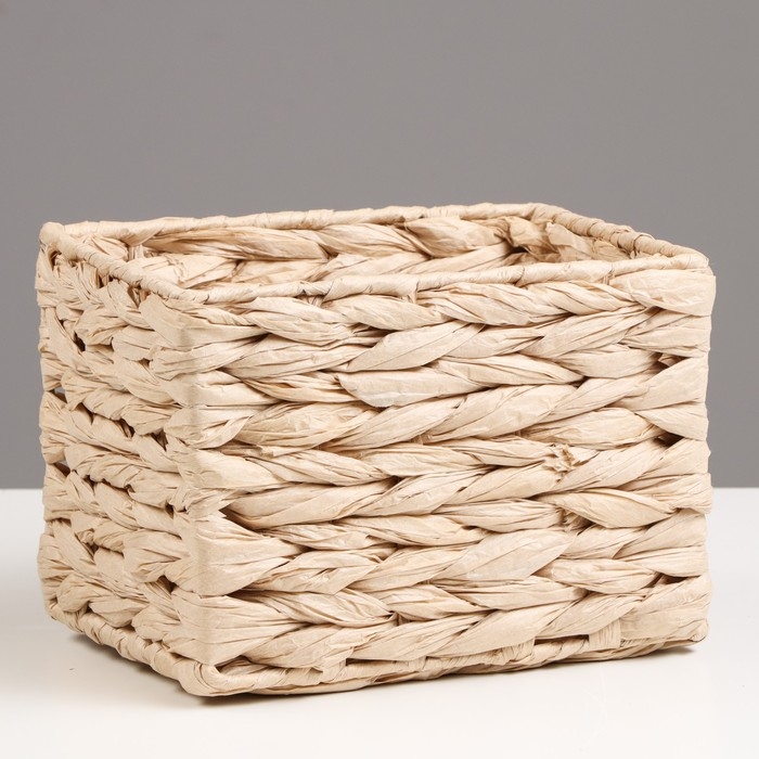 Корзина стеллажная Корзина стеллажная "Колос", 21х15х15 см, бежевый