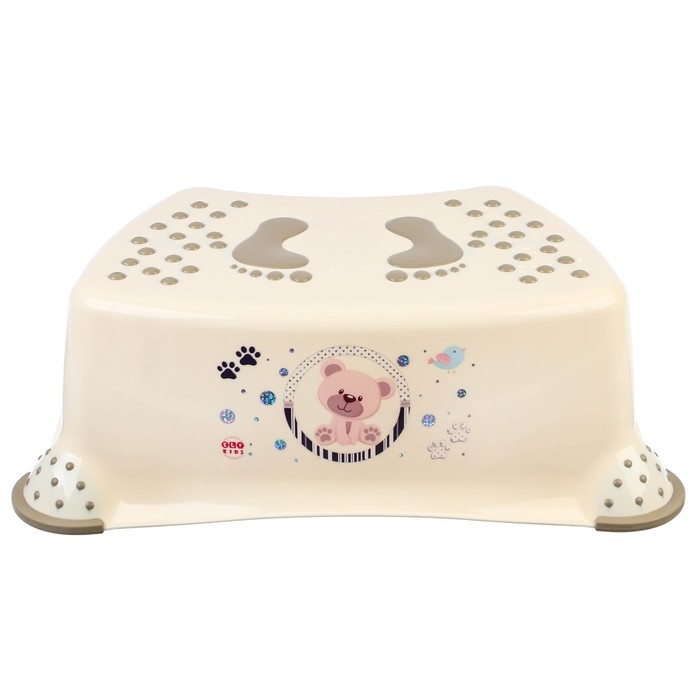 Подставка детская с антискользящими ножками, цвет кремовый/бежевый Подставка детская с антискользящими ножками, цвет кремовый/бежевый
