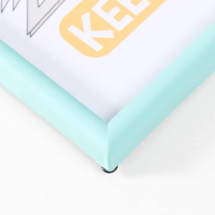 Фоторамка пластик 21х30 см 4 серия, бирюза Фоторамка пластик 21х30 см 4 серия, бирюза