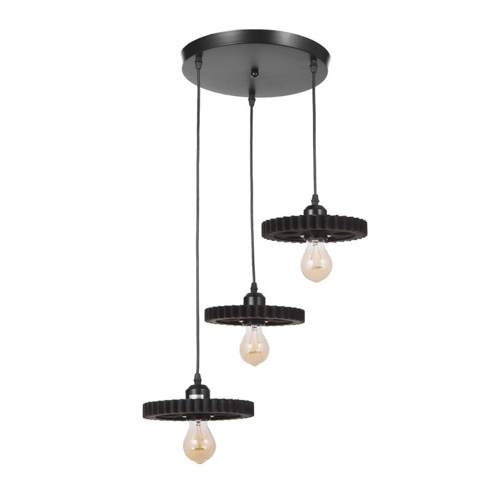 Светильник Светильник "Шестеренка" 3хЕ27 40Вт 30х30х15-135 см