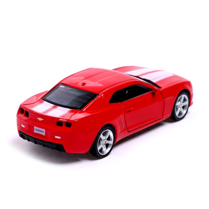 Машина металлическая CHEVROLET CAMARO, 1:32, открываются двери, инерция, цвет красный Машина металлическая CHEVROLET CAMARO, 1:32, открываются двери, инерция, цвет красный