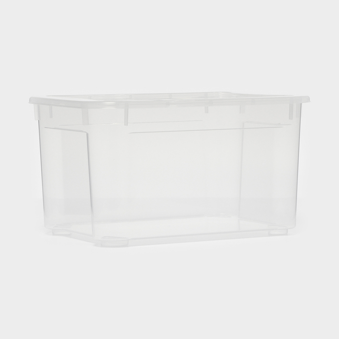 Ящик для хранения с крышкой «Кристалл XS Plus», 16 л, 38,9×27,5×21,5 см, цвет прозрачный Ящик для хранения с крышкой «Кристалл XS Plus», 16 л, 38,9×27,5×21,5 см, цвет прозрачный