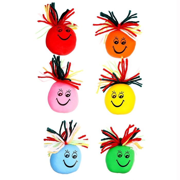 Антистресс сквиш мялка капитошка «Для нервных», с мукой, цвета МИКС, в шоубоксе Антистресс сквиш мялка капитошка «Для нервных», с мукой, цвета МИКС, в шоубоксе