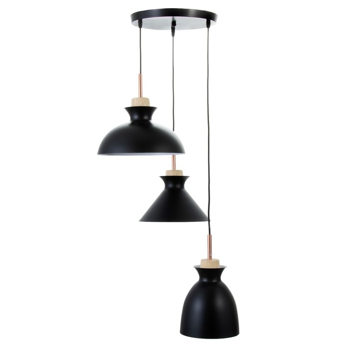 Светильник BayerLux Светильник BayerLux "Вармо" 3хЕ27 40Вт черный 41х41х25-125см