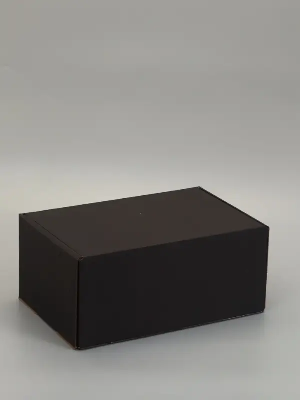 Коробка самосборная "Почтовая", черная, 40 х 27 х 18 см,