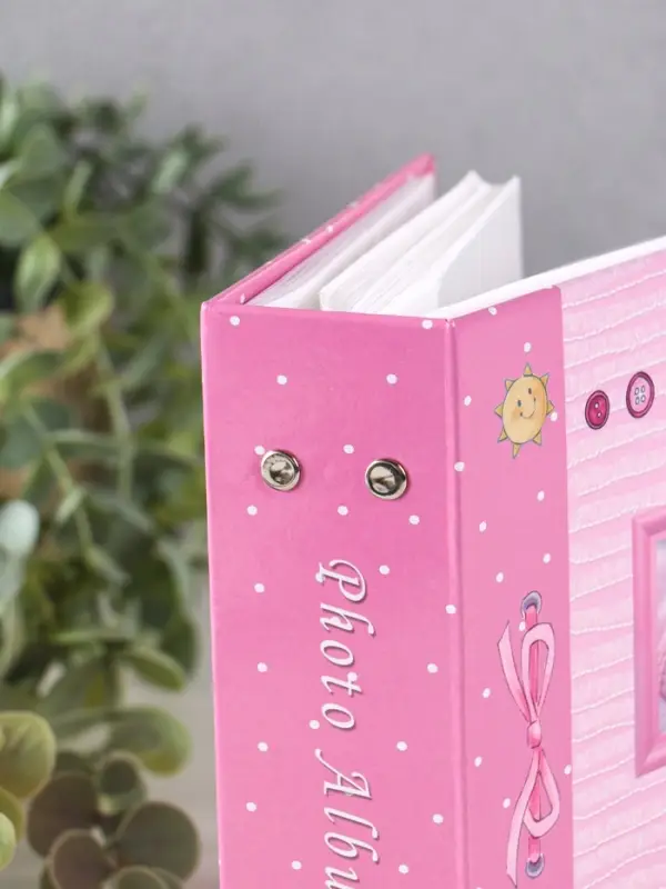 Фотоальбом 100 фото Пинеточки" 10X15см, ПП карм., розовый