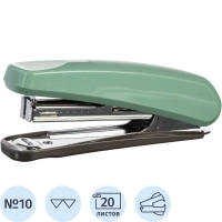 Степлер Комус  Elegans(№10) 1111 фисташковый до20л. антистеп