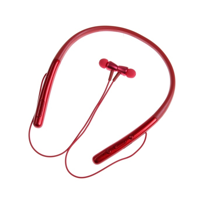 Наушники спортивные WI-H700, беспроводные, вакуумные, ВТ 4.2, микрофон, 100 мАч, красные Наушники спортивные WI-H700, беспроводные, вакуумные, ВТ 4.2, микрофон, 100 мАч, красные