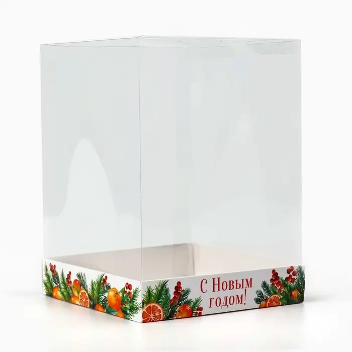 Коробка для кондитерских изделий &laquo;Новый год: Аромат праздника&raquo;, 15&times;15&times;20 см