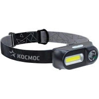 Фонарь КОСМОС KocH3WDLith, 3Вт ХРЕ, 3Вт СОВ, сменный акк 1200mAh