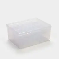 Органайзер для украшений QF, антиокислительный на 14 ячеек, 16.5&times;12&times;6 см, прозрачный