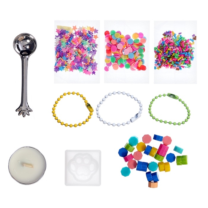 Набор для опытов «Создай брелок», кошачья лапка из сургуча своими руками Набор для опытов «Создай брелок», кошачья лапка из сургуча своими руками