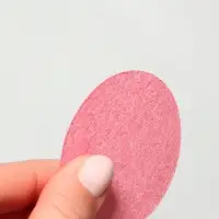 Спонж для умывания, набор - 10 шт., d=6.5 см, розовый