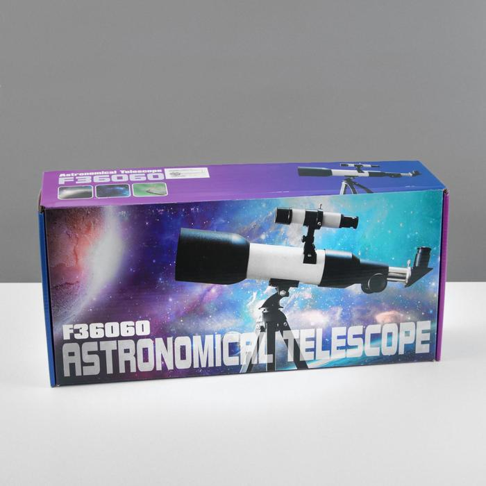 Телескоп настольный 90 кратного увеличения, бело-черный корпус Телескоп настольный 90 кратного увеличения, бело-черный корпус