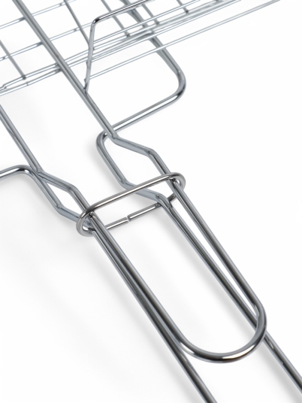 Решетка гриль, хромированная сталь, 55 х 31 х 24 см, глубина 5 см