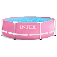 Бассейн каркасный Pink Frame Pool, 244 х 76 см, цвет розовый, 28290NP