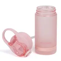 Бутылка для воды onlytop, 550 мл, тритан, с трубочкой, с поильником, розовая