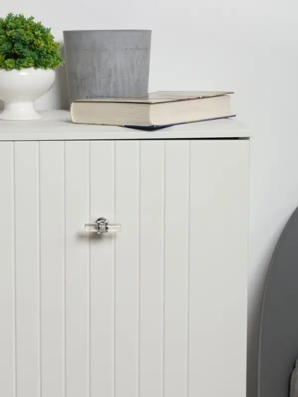 Ручка-кнопка CAPPIO PK106, d=12 мм, пластик, цвет прозрачный/хром