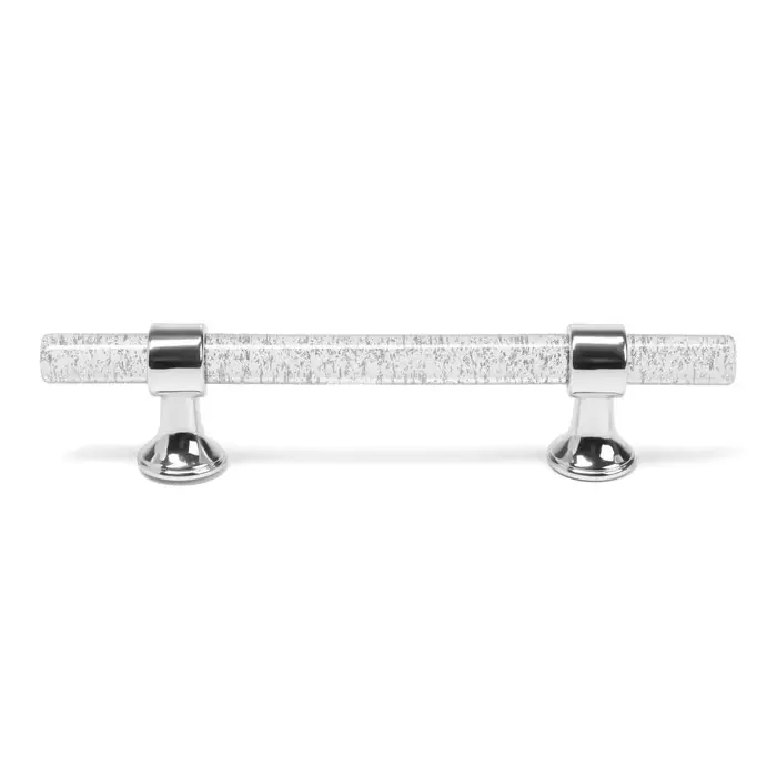 Ручка-скоба CAPPIO PK106, м/о 96 мм, d=12 мм, пластик, цвет прозрачный/хром