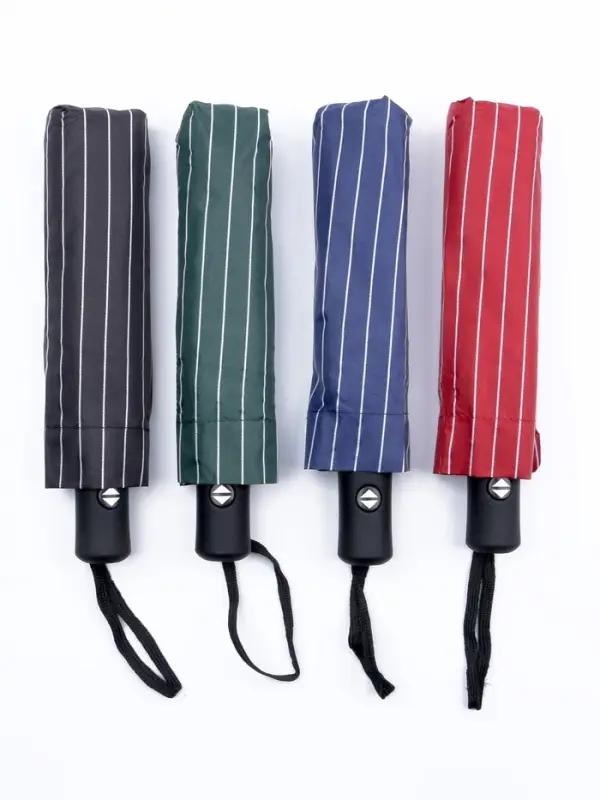 Зонт автоматический &laquo;Полосы&raquo;, 3 сложения, 8 спиц, R=47/55 см, d=94 см, МИКС