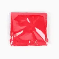 Лоскут ткани длинноворсовый на трикотажной основе, 50&times;50, цвет красный