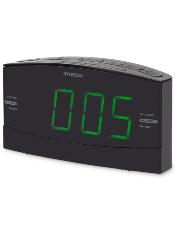 Радиобудильник H-RCL238 черный LCD подсв зеленая часы цифров
