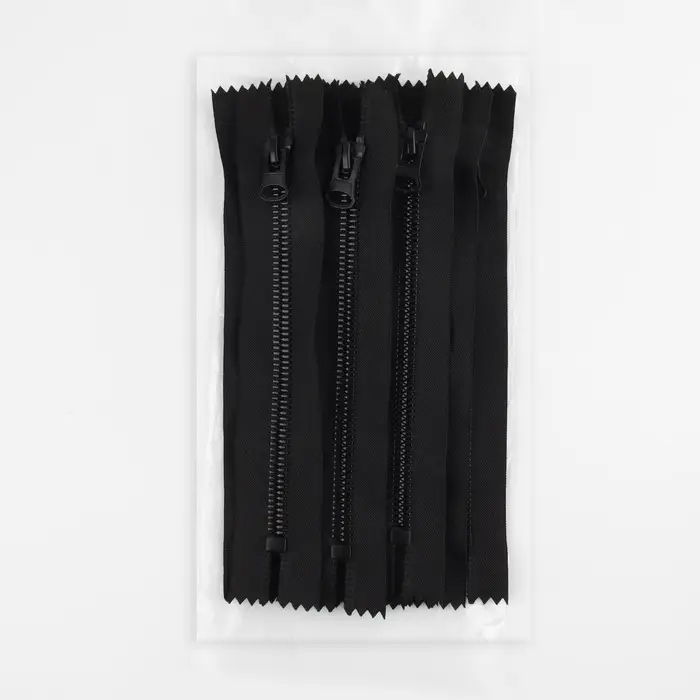 Молния «Трактор», №8, неразъёмная, замок автомат, 18 см, чёрная