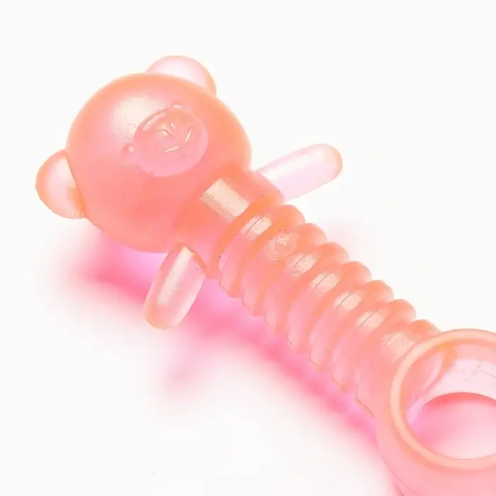 Жевательная игрушка для собак &laquo;Медвежонок&raquo;, 9&times;4.5 см, светящаяся в темноте