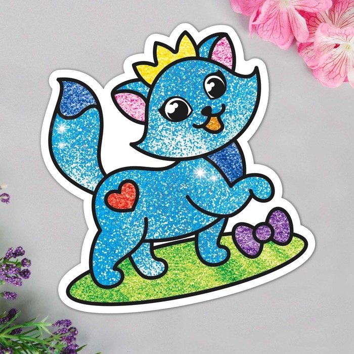 Фреска форменная с блёстками «Кошечка» Фреска форменная с блёстками «Кошечка»