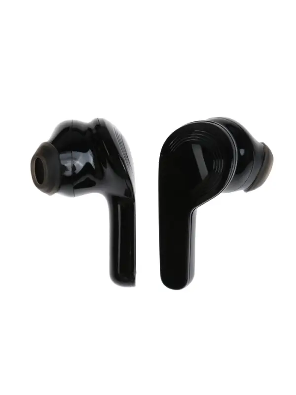 Наушники беспроводные KM12, TWS, вкладыши, Bluetooth 5.0, 30/200 мАч, чёрные в прозрачном кейсе