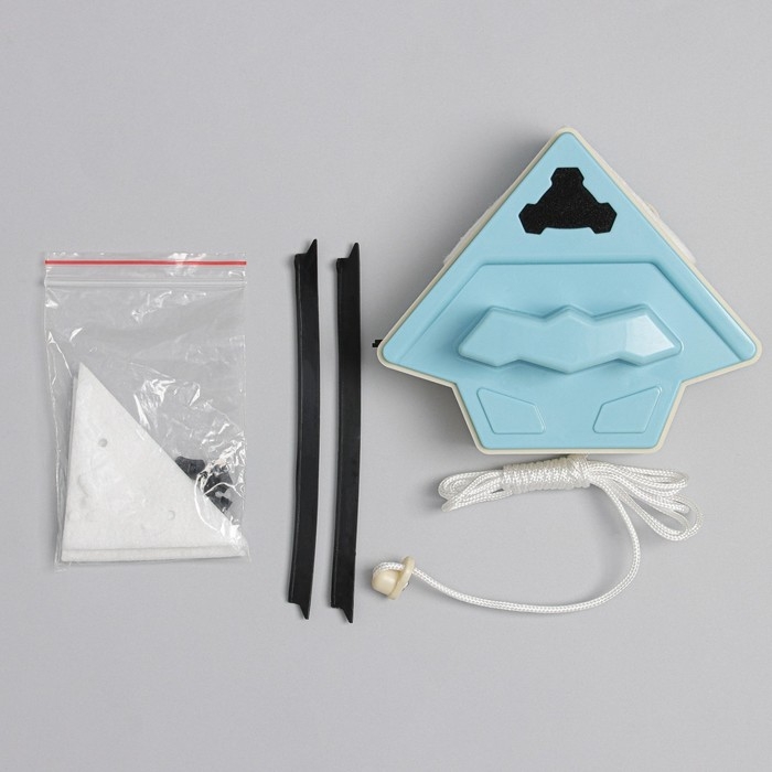 Магнитная щётка для мытья окон с двух сторон Доляна, с водосгоном, на стекло 15-26 мм Магнитная щётка для мытья окон с двух сторон Доляна, с водосгоном, на стекло 15-26 мм