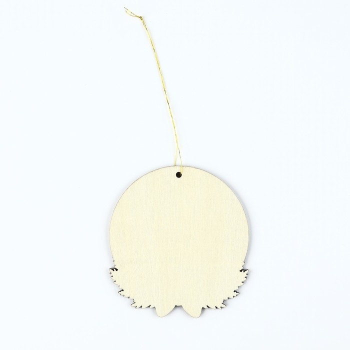 Ёлочная игрушка новогодняя «Загадай желание», на Новый год, светится в темноте, дерево, 8 х 8,7 см Ёлочная игрушка новогодняя «Загадай желание», на Новый год, светится в темноте, дерево, 8 х 8,7 см