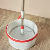 VETTA Набор швабра с круглым ведром, 2 насадки, ABS-пластик, полипропилен, нерж.сталь