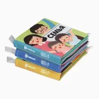 Книжка - шуршалка для малышей Крошка Я &laquo;Первые знания №2&raquo;, набор 3 шт., 11&times;11.5 см, от 3 мес.