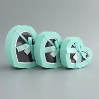 Набор коробок 3 в 1 сердца 22 х 20 х 9;  18.5 х 17 х 7.5; 1 6 х 14 х 6 см